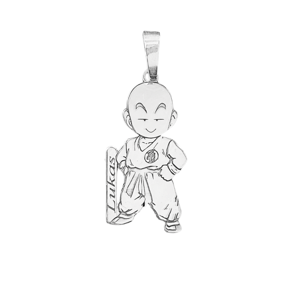 Colgante Krillin sin cadena plata nacional