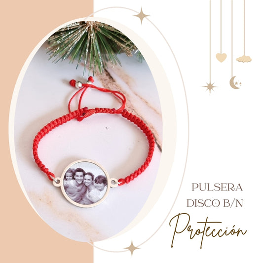 Pulsera Disco B/N Protección