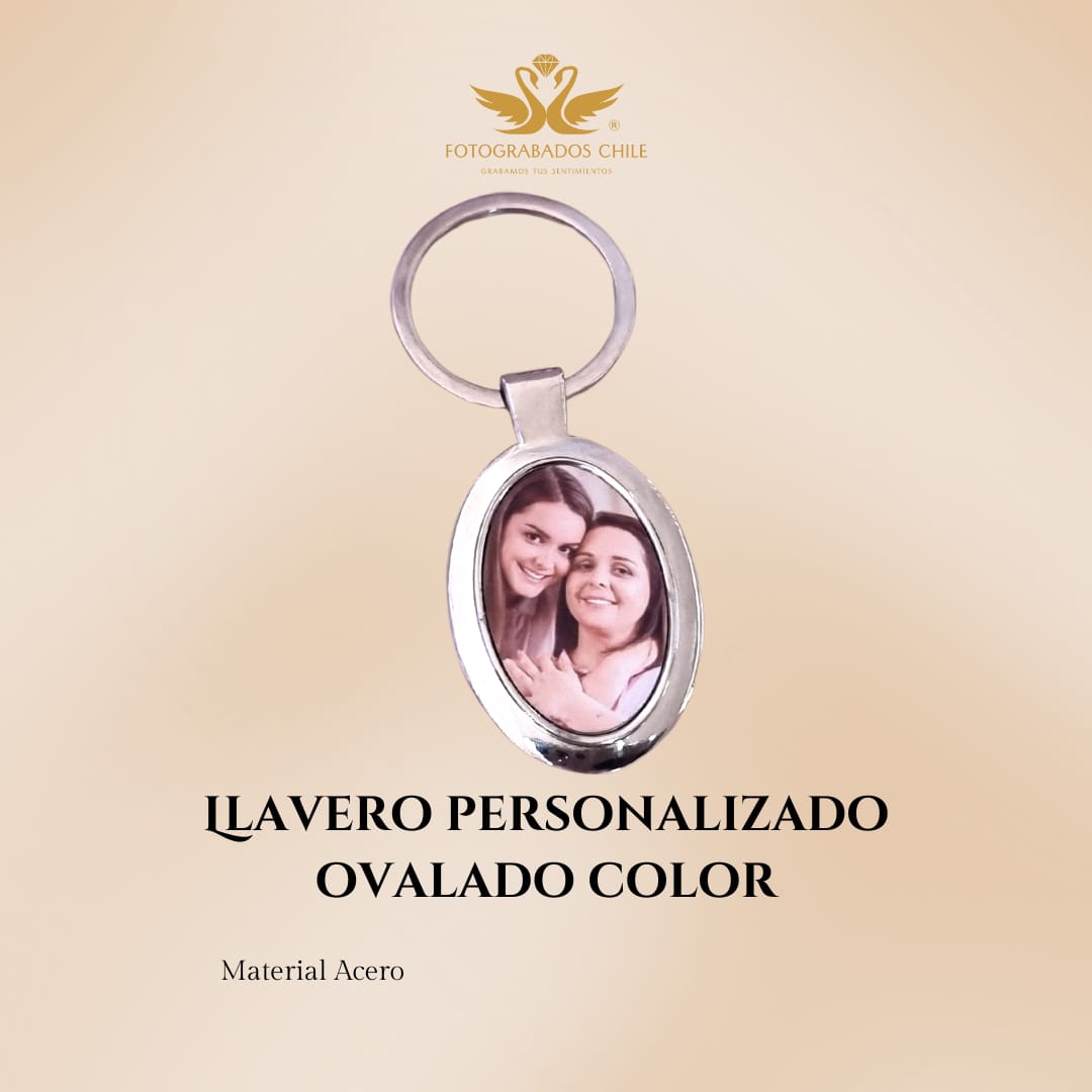 Llavero Ovalado Personalizado