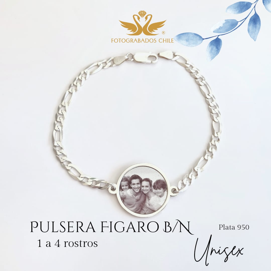 Pulsera Figaro B/N